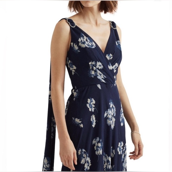 🏇 RALPH LAUREN Women’s Floral Long Sleeveless Dress Gown - Picture 5 of 7